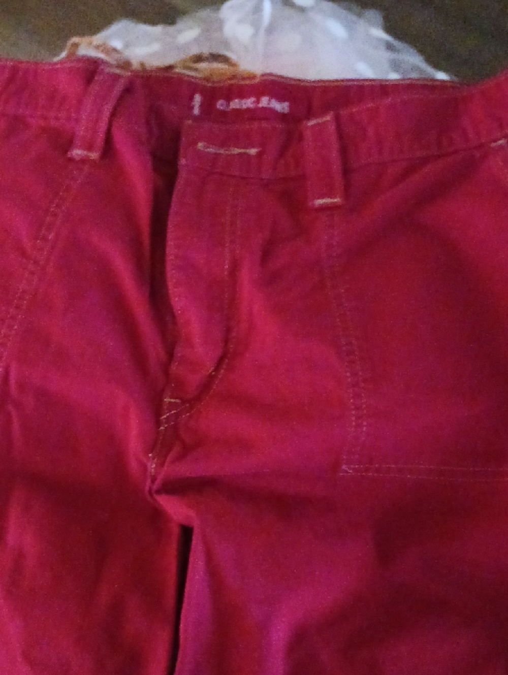 Levi's Women's Red High-Rise Jean Shorts
